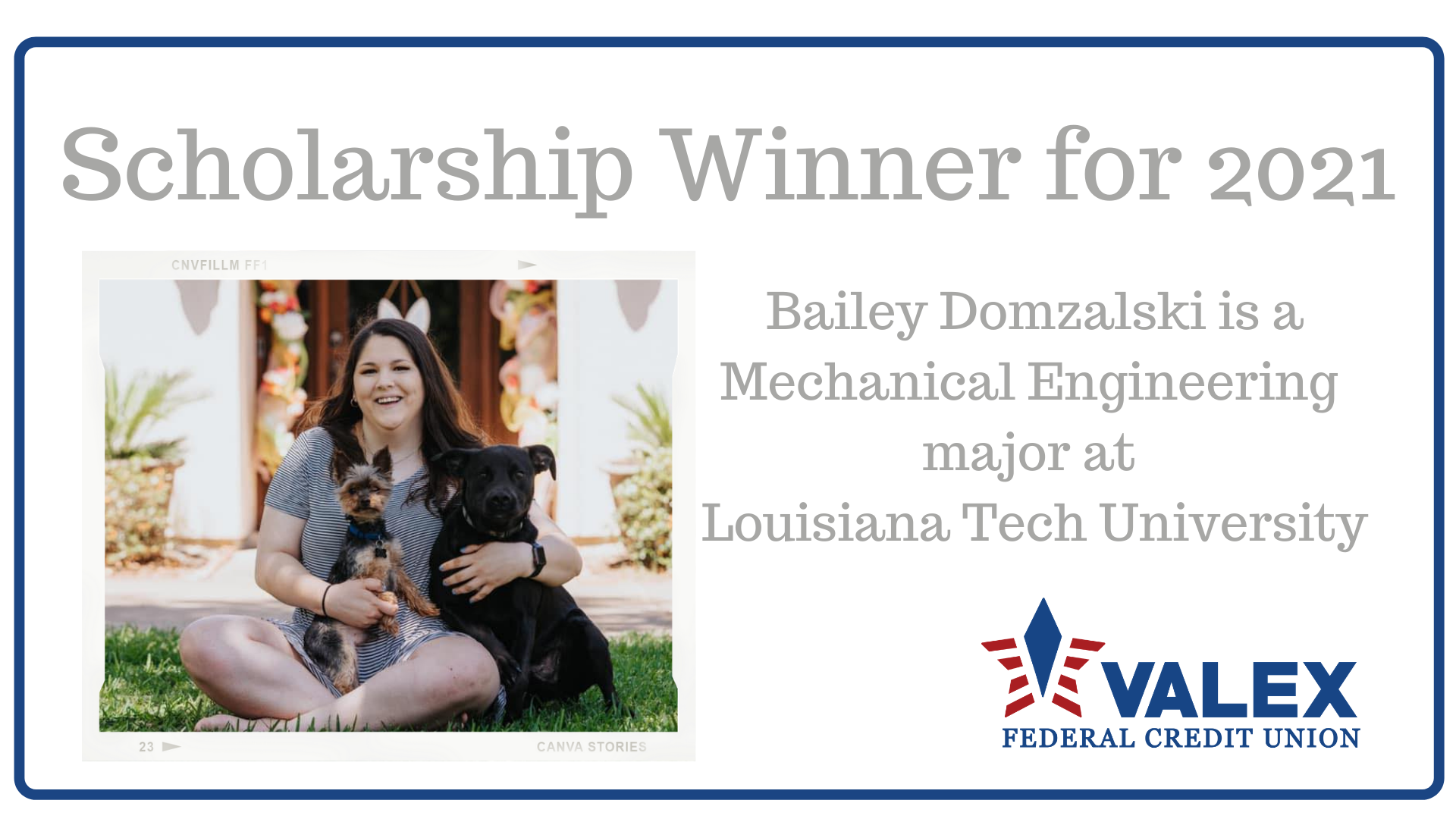 2021 Scholarship Winner